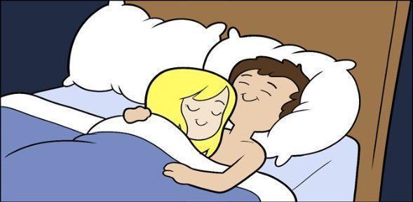神级插画家画出了伴侣一起上床睡觉会经历的6个阶段,网友看了直呼:超